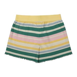 THE NEW - Mädchen Streifen Shorts - Bio-Baumwolle Shorts
