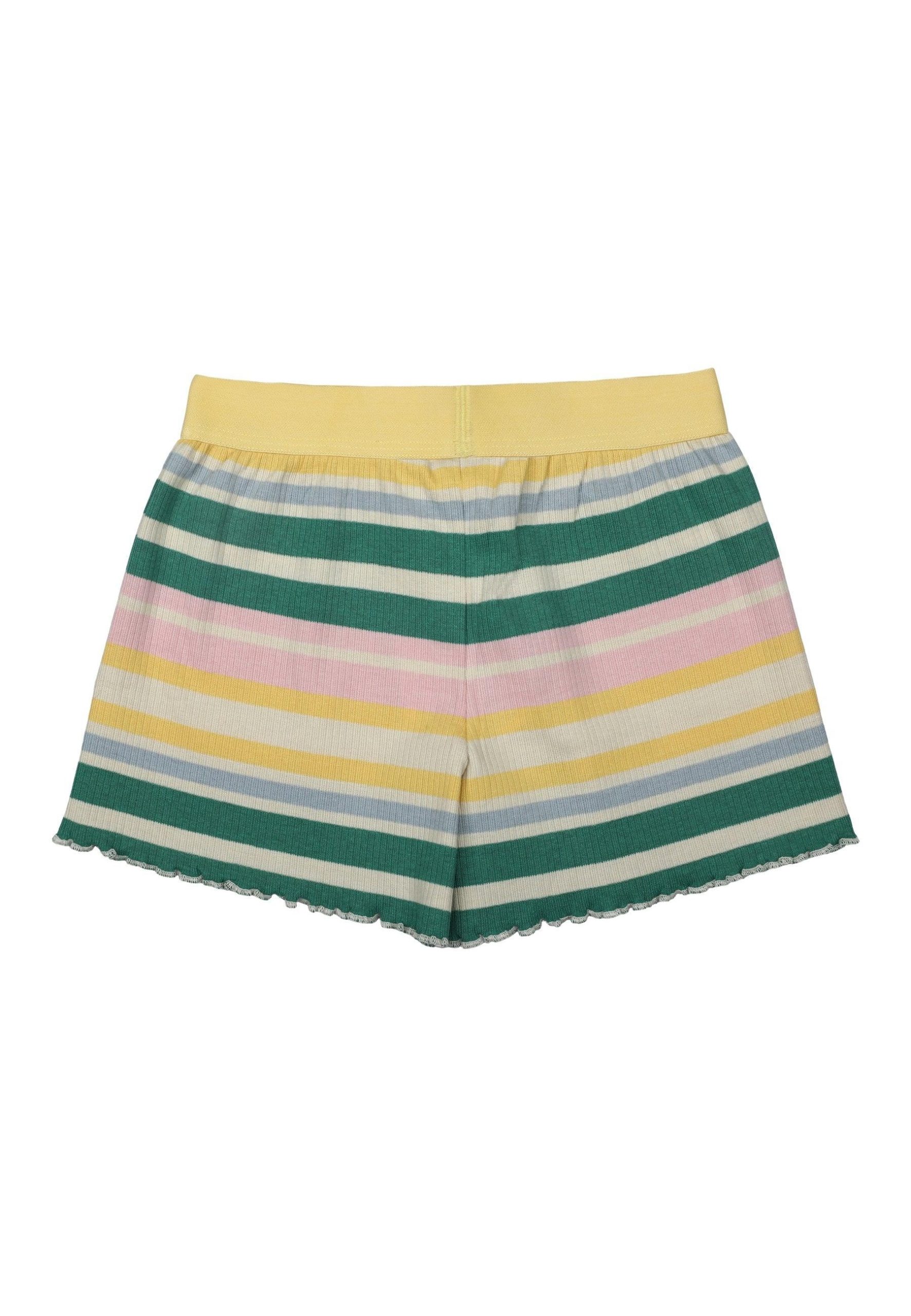 THE NEW - Mädchen Streifen Shorts - Bio-Baumwolle Shorts