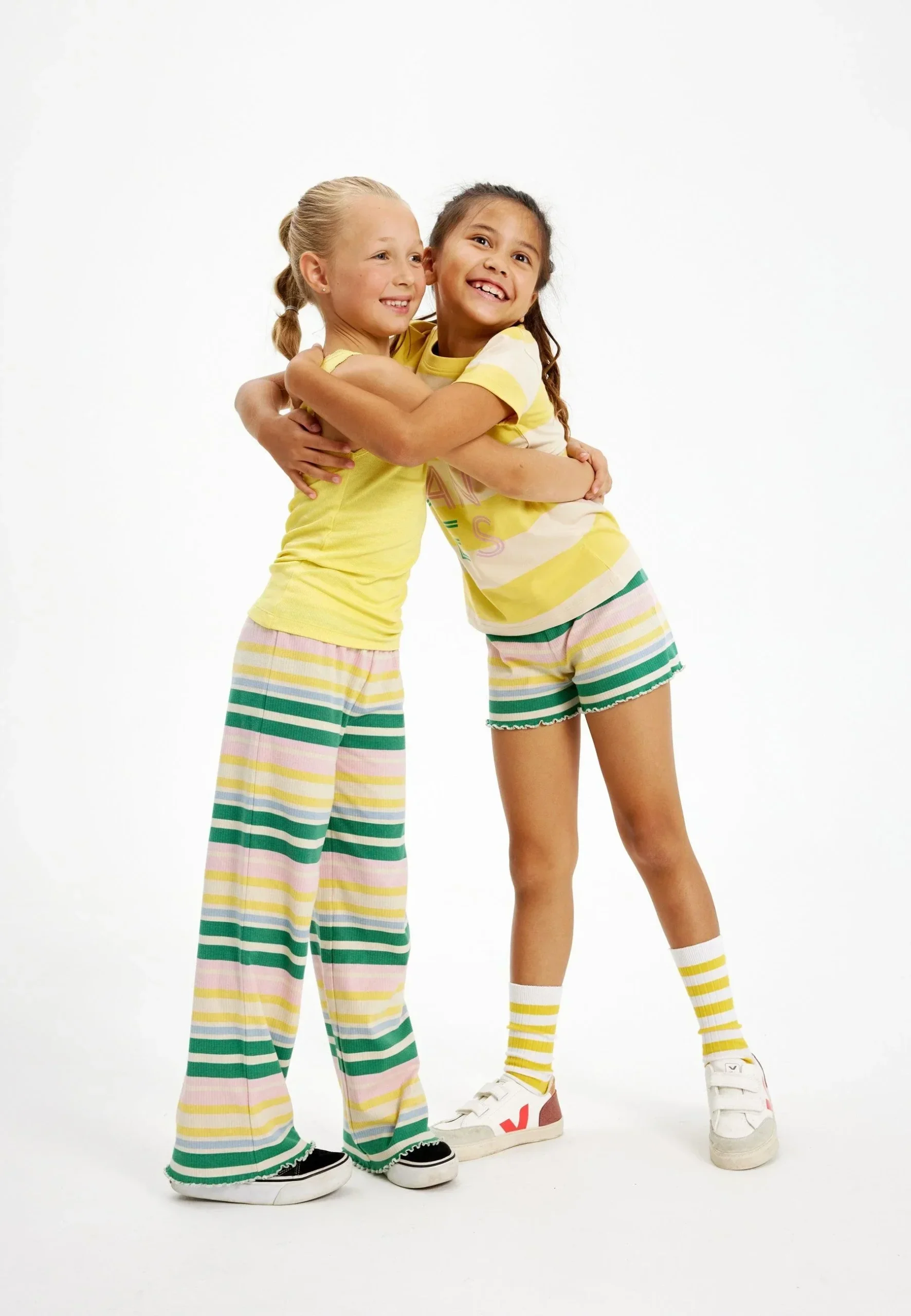 THE NEW - Mädchen Streifen Shorts - Bio-Baumwolle Shorts – Bild 4