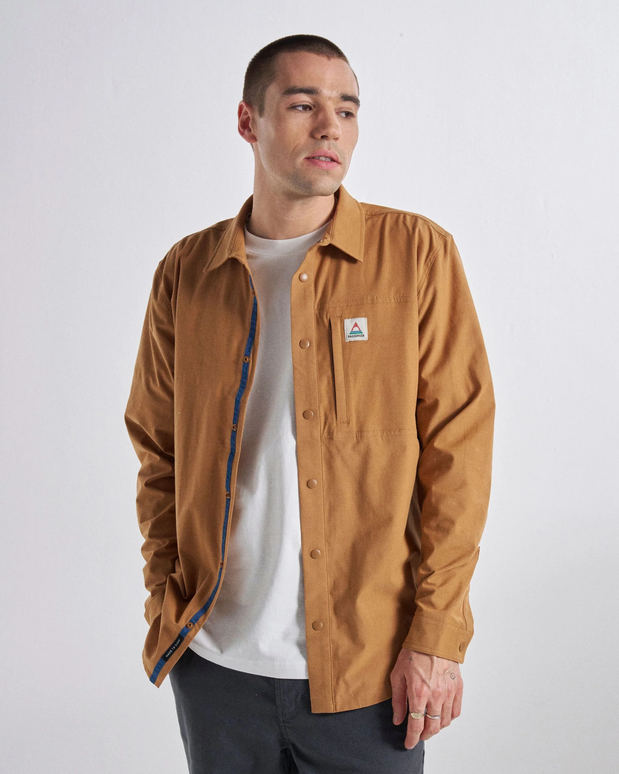 Traveller Stretchhemd - Kokosnuss – Bild 2
