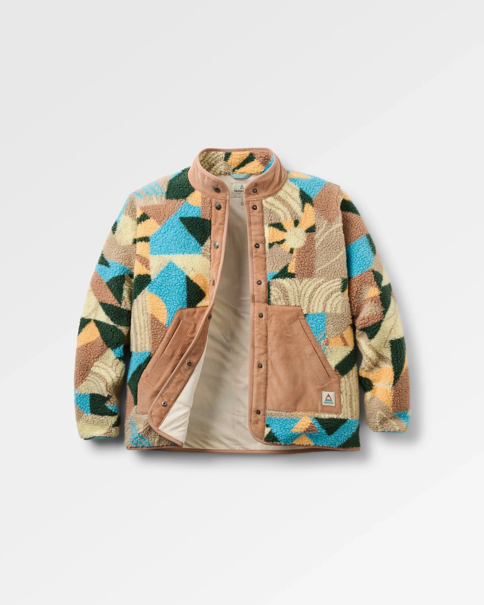 Clover Sherpa Fleece - Sun Patch Simply Taupe